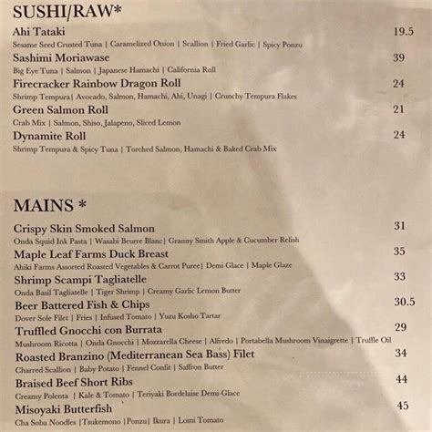 goen kailua menu.